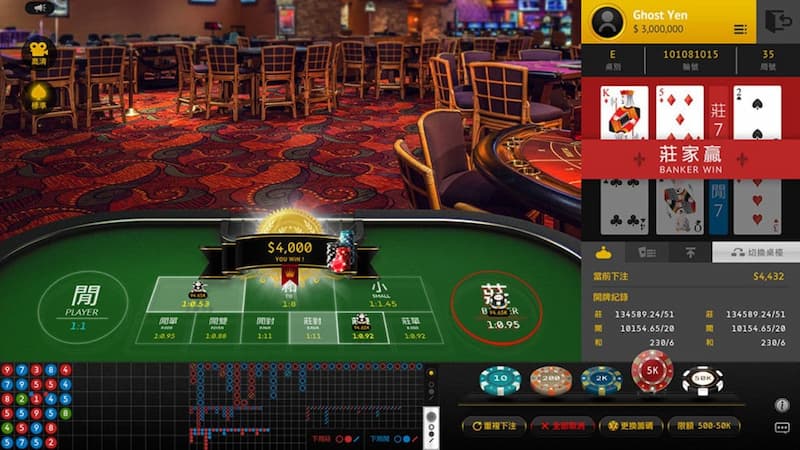 Trải nghiệm như ở sòng casino thật